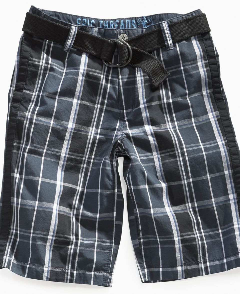 Threads Kids Shorts, Boys Plaid Cargo Shorts   Kids Boys 8 20