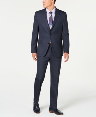 alfani red slim fit suit
