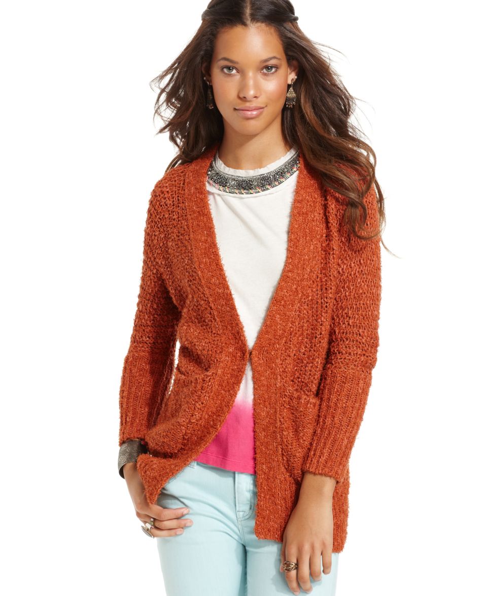 Free People Sweater, Long Sleeves V Neck Pocket Cardigan