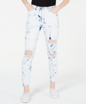 tie dye skinny jeans