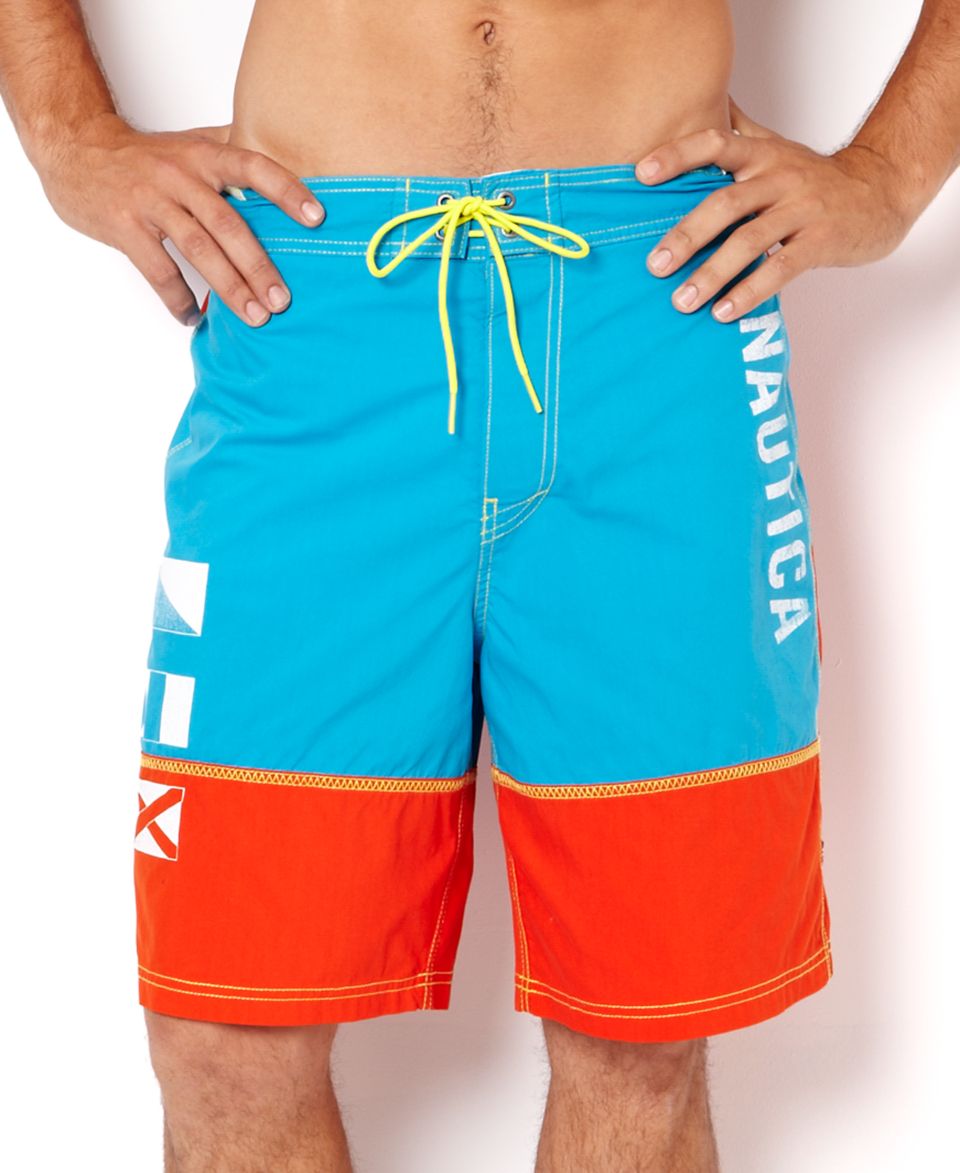 Nautica Swimwear, Core Novelty Trunk   Mens Swim