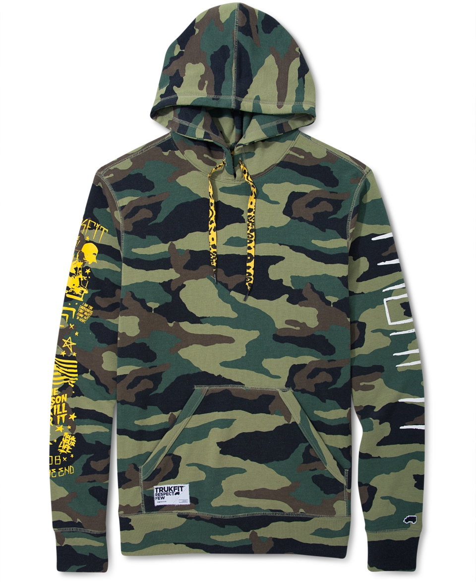 Trukfit Hoodie, Camouflage Pullover Hoodie