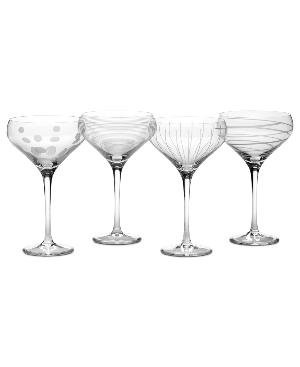 Mikasa Glassware, Set of 4 Cheers Champagne Saucers