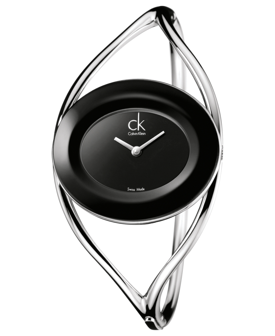 ck Calvin Klein Watch, Womens Swiss Delight Stainless Steel Bangle