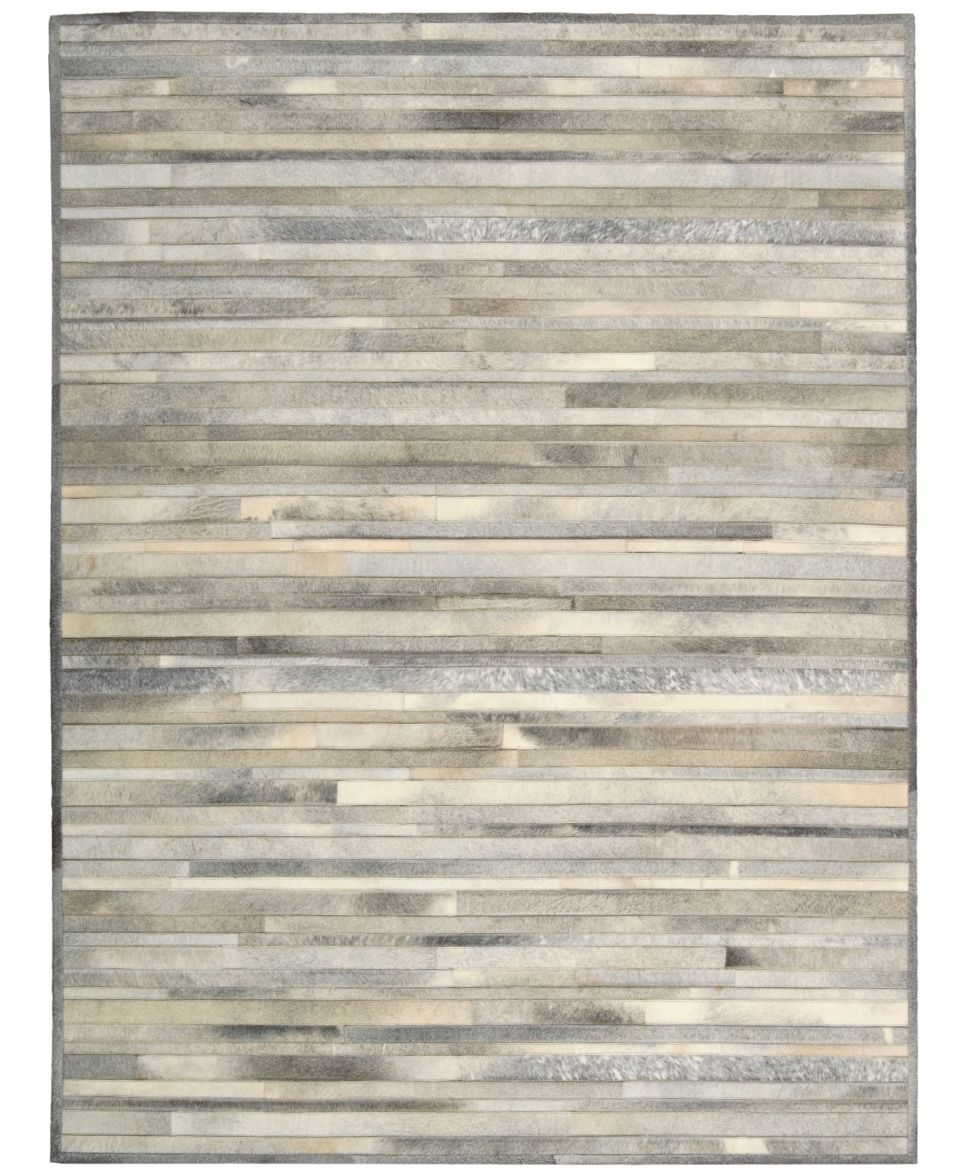 Nourison Area Rug, East Hampton Flocked Grey 23 x 39   Rugs   