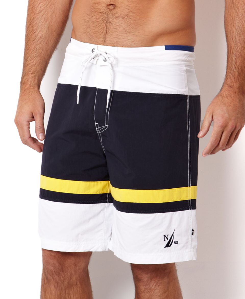 Nautica Swimwear, Core Solid Cargo Boardshort   Mens Swim