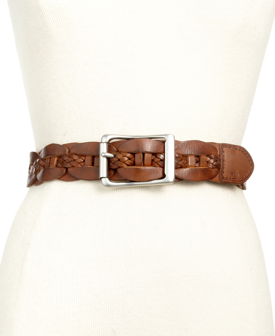 Lauren Ralph Lauren Belt, Link Braid with Roller Buckle  