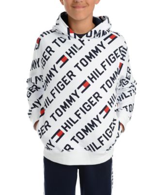 tommy hilfiger all over print hoodie 