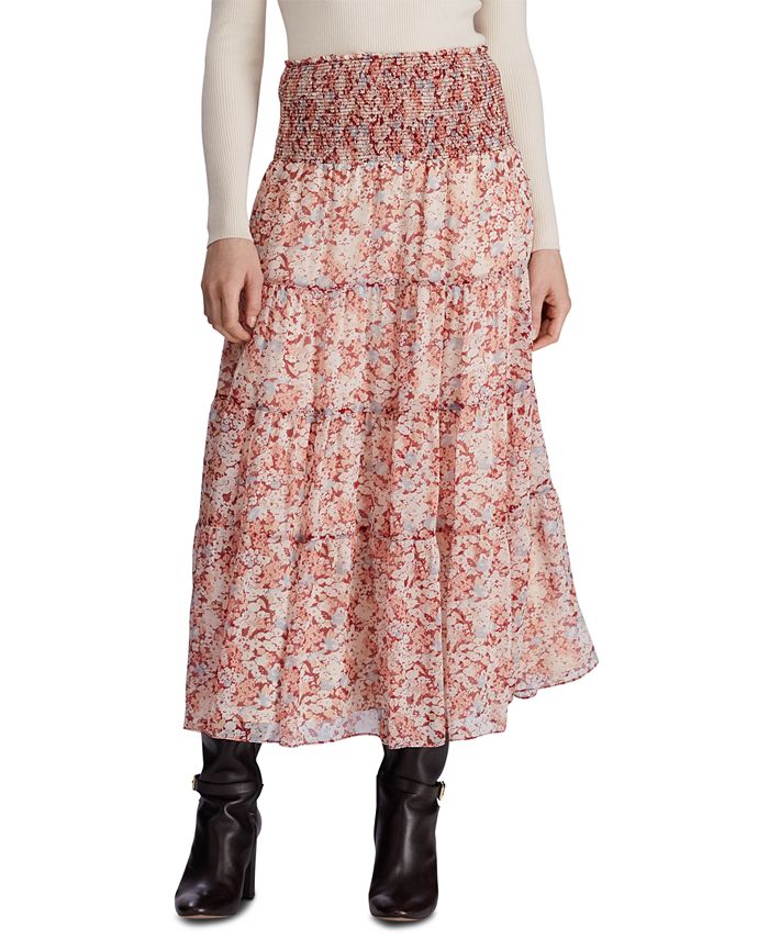 Lauren Ralph Lauren Floral Print Tiered Georgette Peasant Skirt Reviews Skirts Women Macy S Add to your basket, lauren ralph lauren maxwell floral lace midi dress, lighthouse navy. lauren ralph lauren floral print tiered