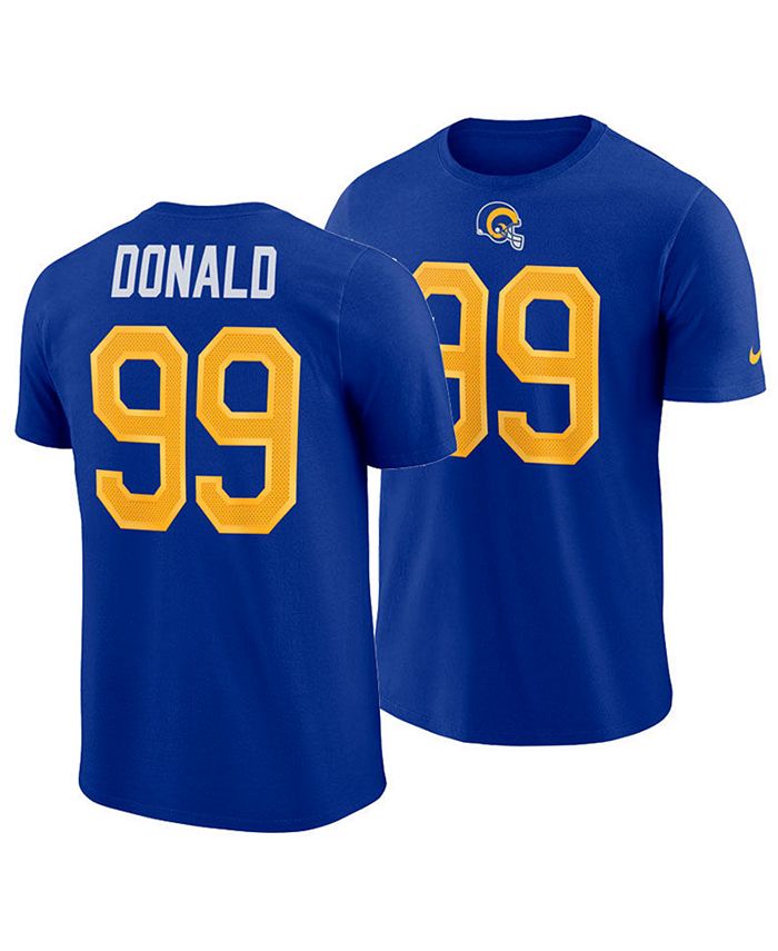 Nike Men S Aaron Donald Los Angeles Rams Pride Name And Number Wordmark T Shirt Reviews Sports Fan Shop By Lids Men Macy S