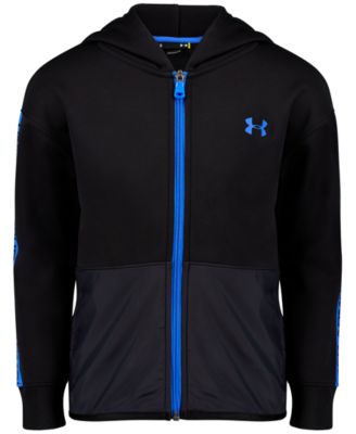 under armour blue zip up hoodie