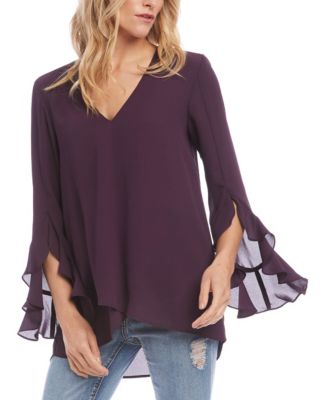 karen kane ruffle hem top