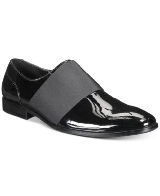 mens black patent loafers