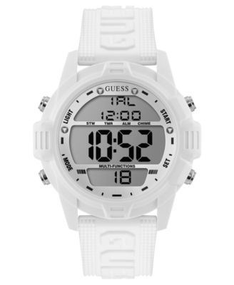 mens white digital watch