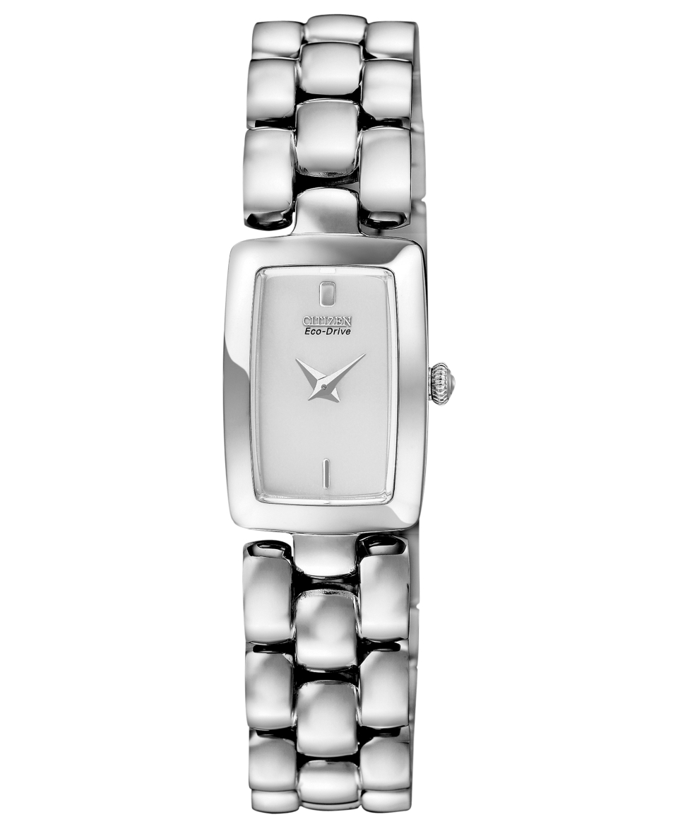 Citizen Watch, Womens Eco Drive Stainless Steel Bracelet 23x16mm