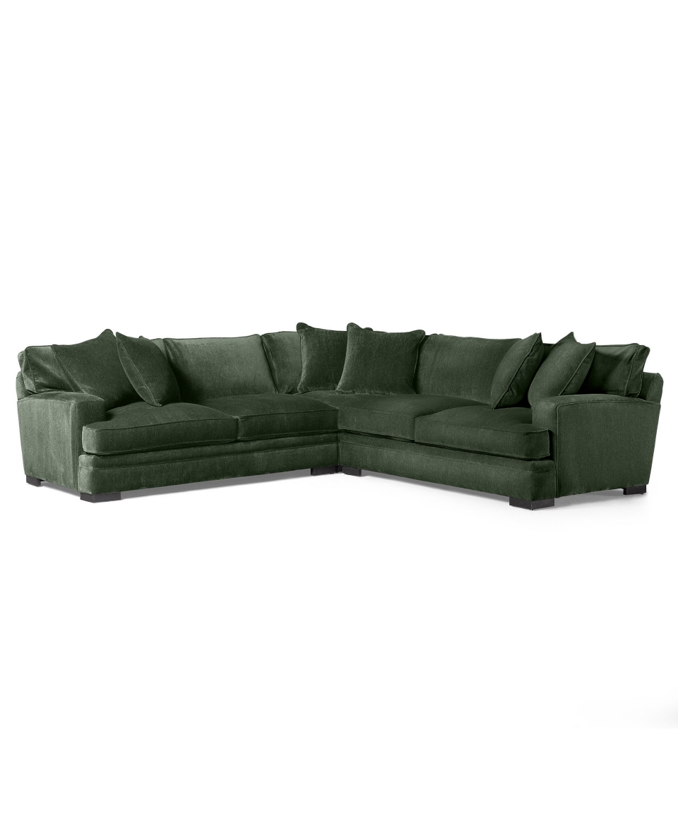 Teddy Fabric Sectional Sofa, 3 Piece 115W x 115D x 30H  Custom