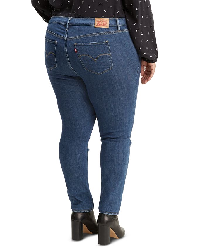 721 ripped high waist skinny