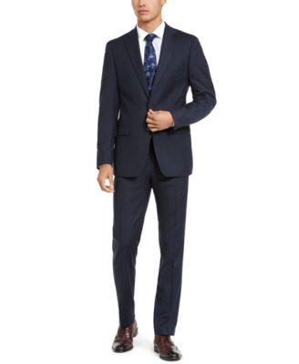 macy's calvin klein x fit suit