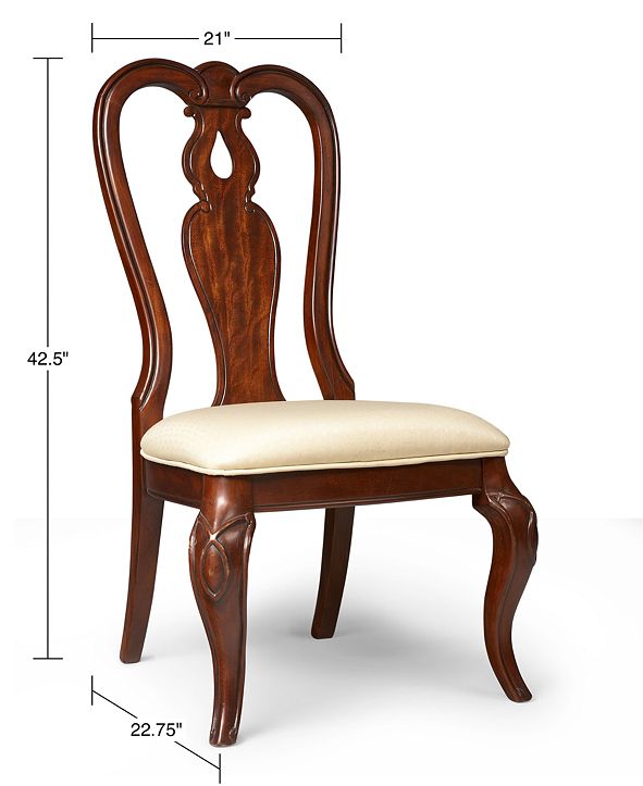 Furniture CLOSEOUT! Bordeaux Dining Chair, Queen Anne Side Chair