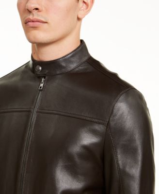 macys michael kors leather jacket