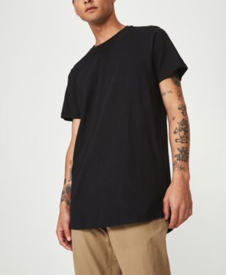 longline curved hem t-shirt