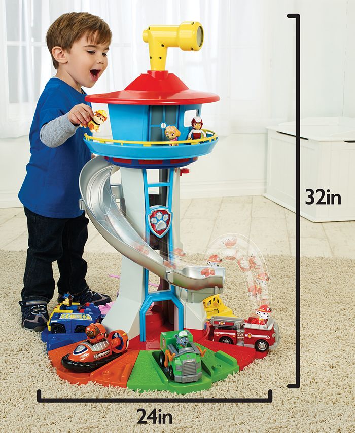 paw patrol lookout tower and train