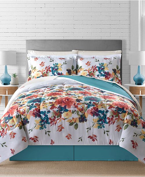 Fairfield Square Collection Sophia Reversible 8 Pc Comforter Sets Reviews Bed In A Bag Bed Bath Macy S