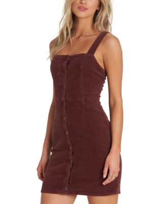 maroon corduroy dress