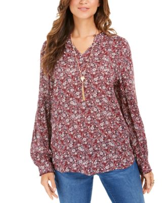 macy's blouses petite