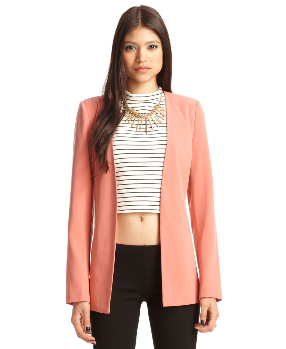 BCBGMAXAZRIA Jacket, V Neck Blazer   Womens Jackets & Blazers