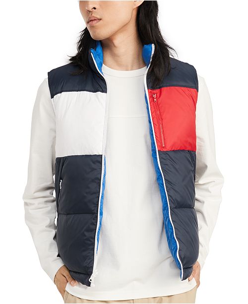 Tommy Hilfiger Men S Flag Vest Created For Macy S Reviews Coats Jackets Men Macy S