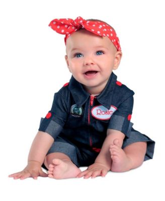 infant rosie the riveter costume