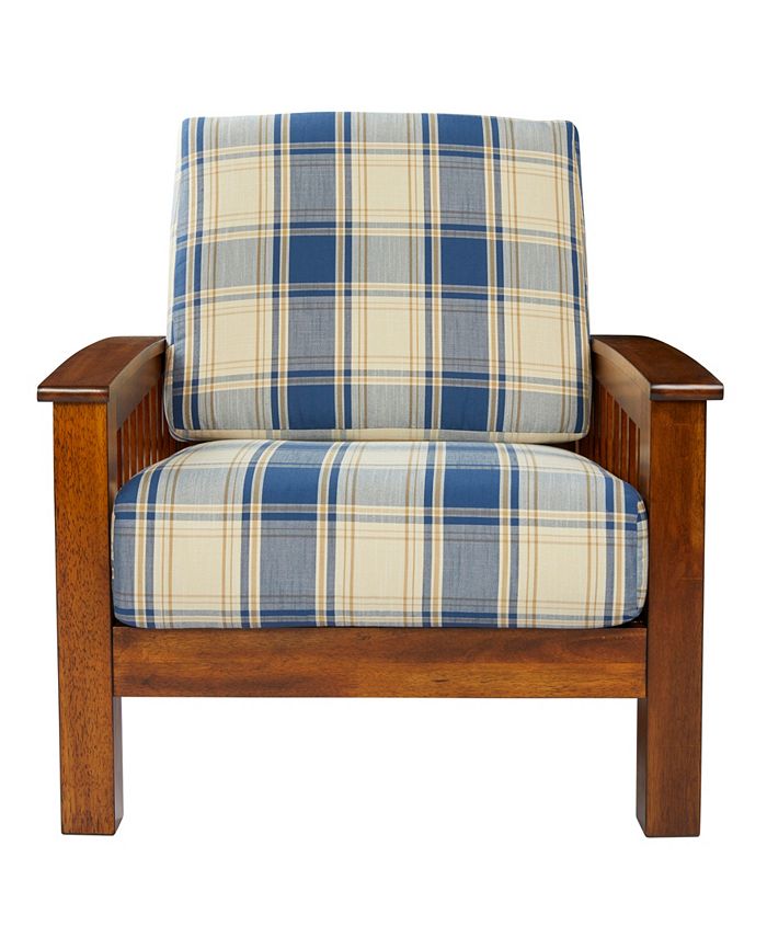The wood frame is finished in a warm oak stain that balances beautifully against the. macy s