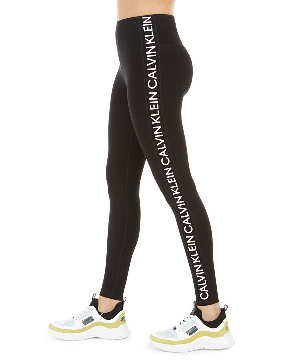 Calvin Klein Logo High-Waist Leggings & Reviews - Pants & Leggings ...
