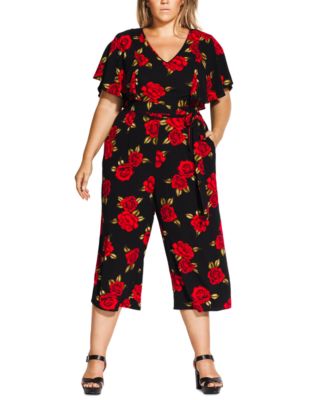 macys plus size white jumpsuits