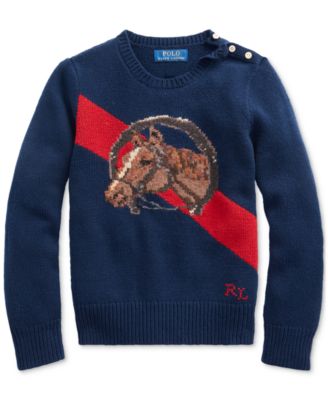 ralph lauren horse sweater