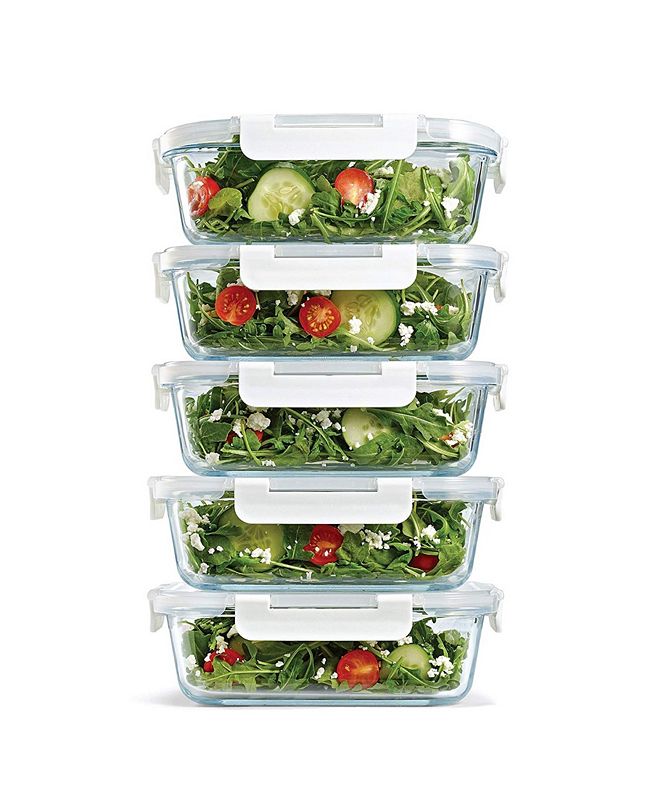 Fit & Fresh Set of 5 Glass Containers, 35.17 Oz & Reviews Home Macy's