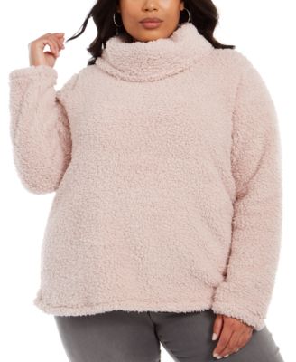 sherpa plus size pullover