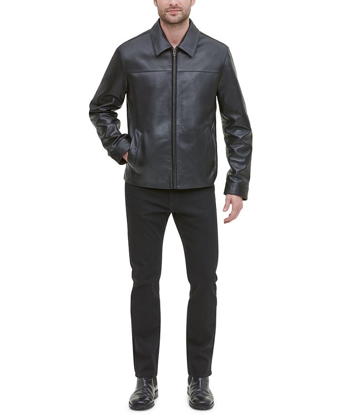 Cole Haan Men S Leather Jacket Created For Macy S Reviews Coats Jackets Men Macy S