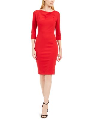 calvin klein cowl neck dress