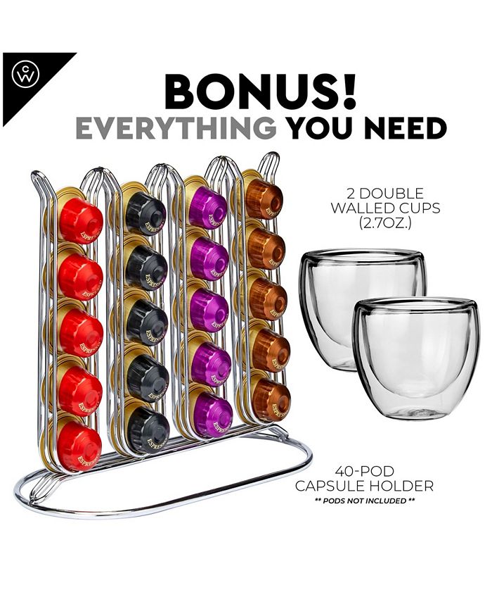 ChefWave Kava Mini Espresso Machine for Nespresso Compatible Capsule