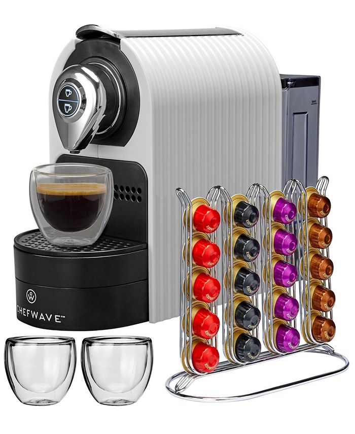 ChefWave Kava Mini Espresso Machine for Nespresso Compatible Capsule