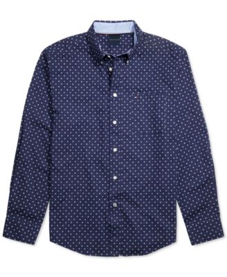 tommy hilfiger button up long sleeve