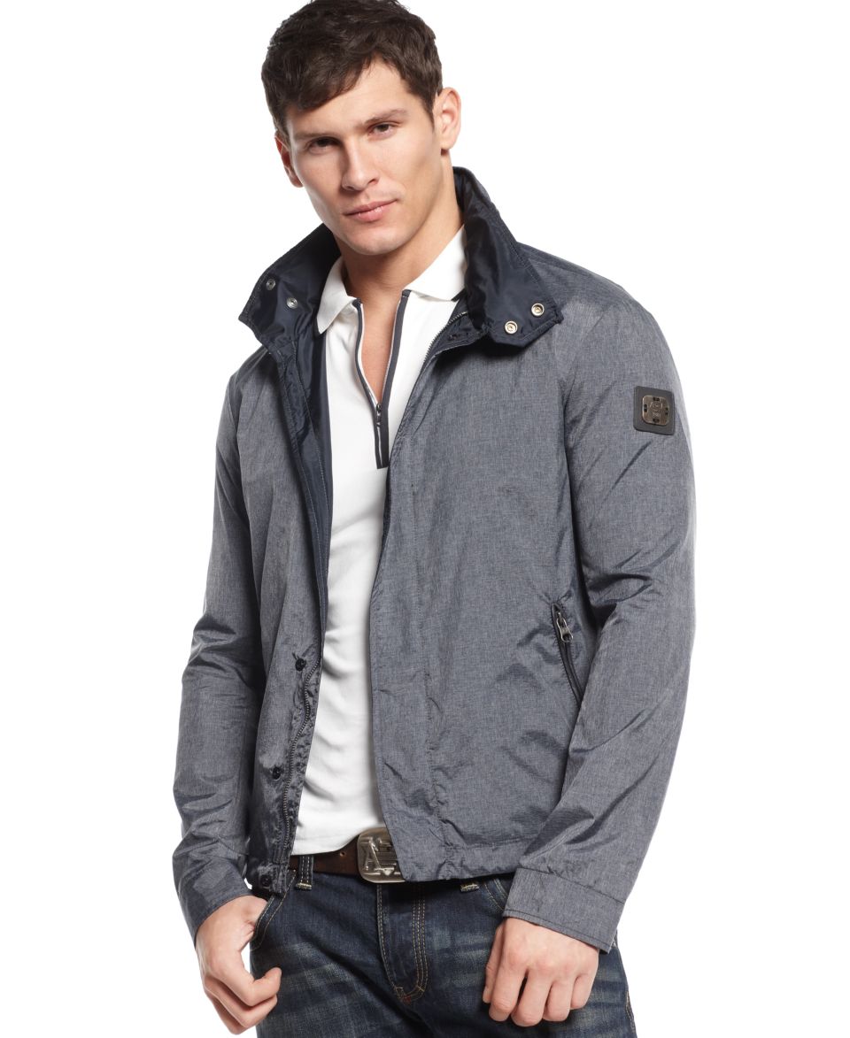 Armani Jeans Jacket, Denim Look Nylon Sport Jacket Coats & Jackets Men ...