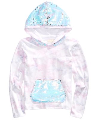 tie dye sequin hoodie