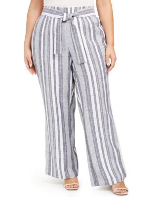 macys plus size wide leg pants