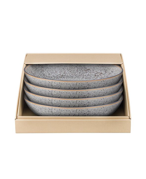 Denby Studio Craft Grey 4 Piece Pasta Bowl Set & Reviews Dinnerware