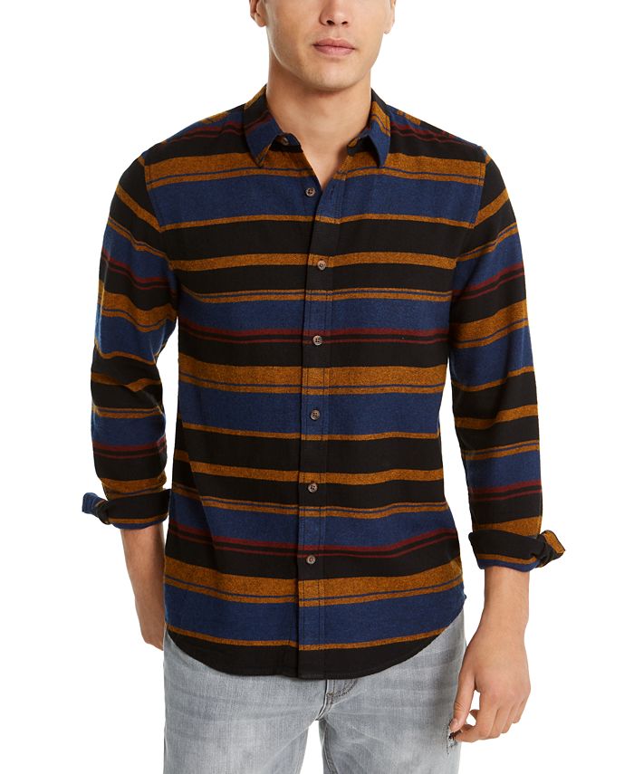 American Rag Men's Fay Stripe Flannel Shirt & Reviews Casual Button