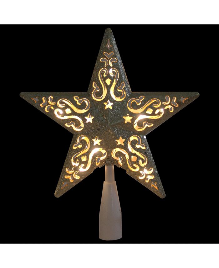 Northlight 8.5" Gold Glitter Star Cut-Out Design Christmas ...