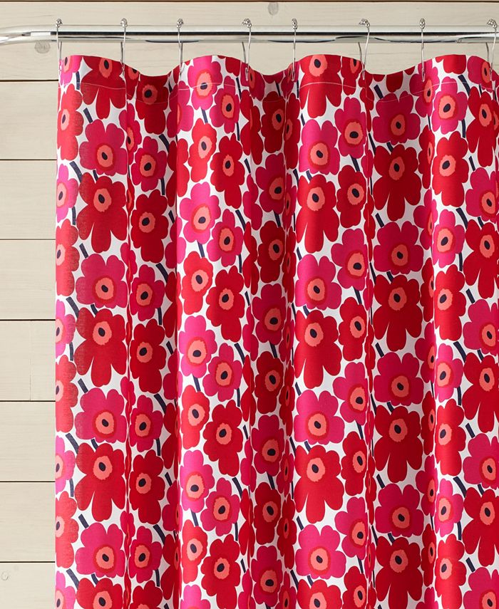 Marimekko Mini Unikko Shower Curtain & Reviews Shower Curtains Bed